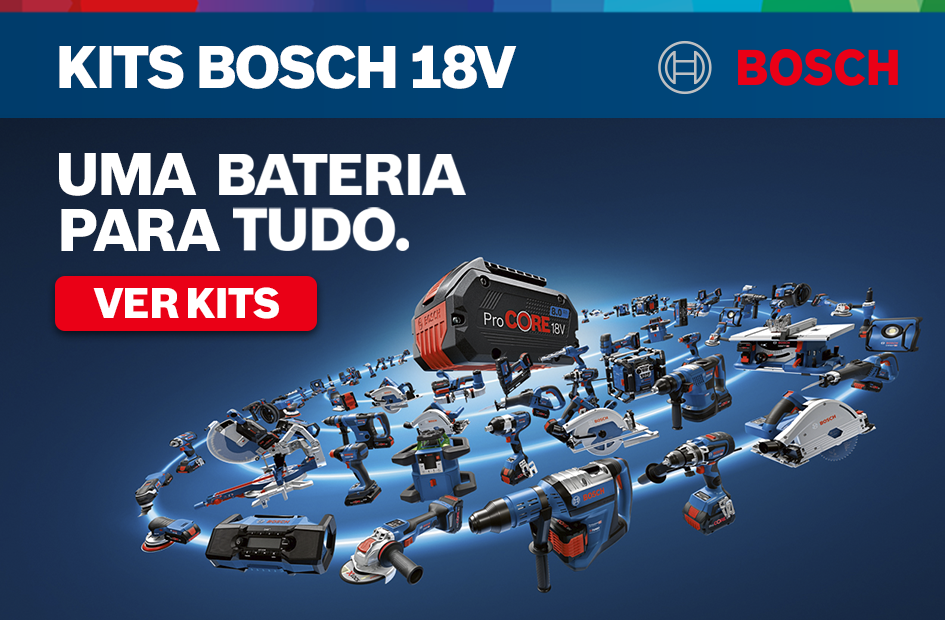 Aparafusadora Impacto Bosch Profissional GDS 18 V-1050 H + 2 Baterias  ProCore 18V 8.0Ah + Carregador + Mala (06019J8502)