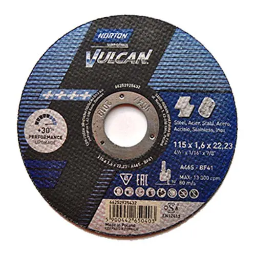 Disco Abrasivo de Corte Inox Norton VULCAN 66252925435