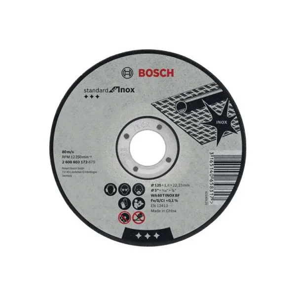 Discos Abrasivos Planos Corte Inox Bosch STANDARD FOR INOX