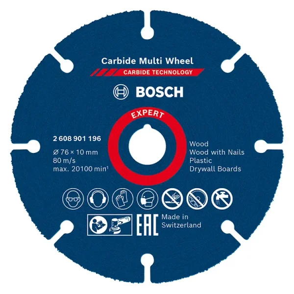 Discos de Carboneto Multimaterial para Rebarbadora Bosch EXPERT MULTIWHEEL