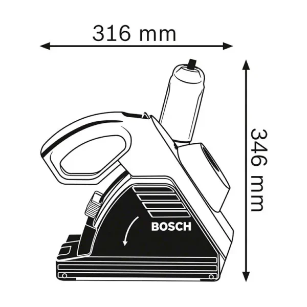 Fresadora de Abrir Roços Bosch GNF 35 CA (1400W, ø150mm) 0601621703