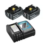 Kit 2 Baterias 18V 5.0Ah + Carregador Makita BL1850 + DC18RC
