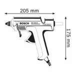 Pistola de Colar Termofusível 500W Bosch GKP 200 CE 0601950703
