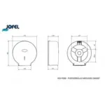 Porta Rolos de Papel em ABS Branco Jofel SMART-AE57000 10074001