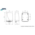 Secador de Mãos Elétrico Automático em ABS Branco Jofel FUTURA - AA14000 10086002
