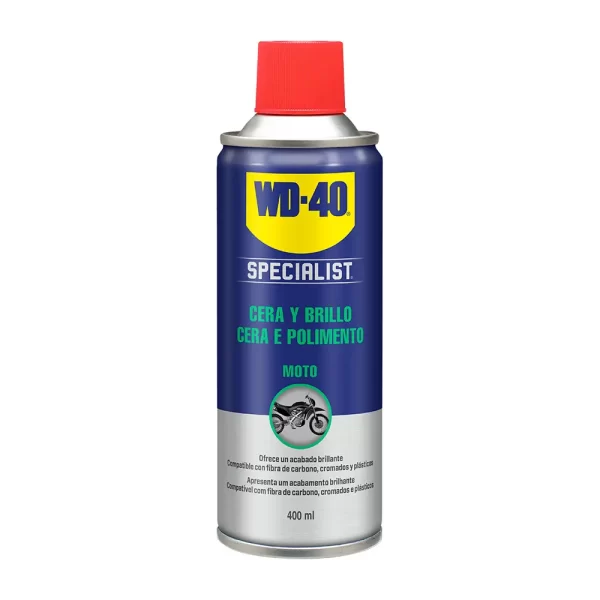 Spray Cera e Polimento 400ml WD-40 MotorBike 34133