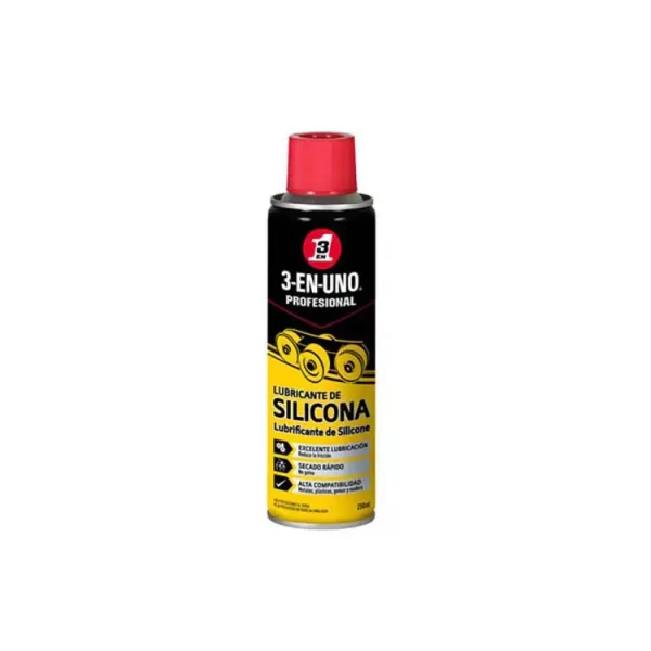Spray Lubrificante de Silicone 250ml 3-en-uno 34468