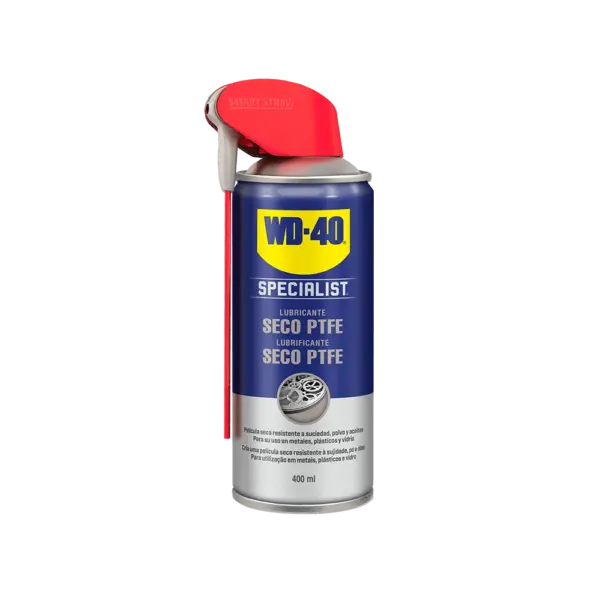 Spray Lubrificante Seco PTFE 400ml WD-40 Specialist Indústria 34382