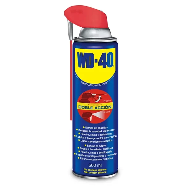 Spray Penetrante/Lubrificante 500ml Bico Duplo WD-40 Multi-Uso Dupla Ação 34198